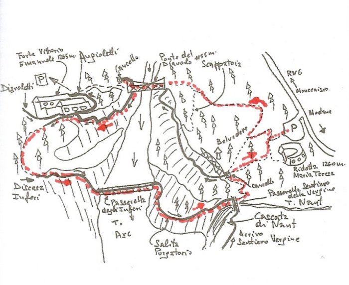 schema Ferrate du Diable da guida Gardiol